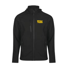 Load image into Gallery viewer, Yankalilla Tigers - Embroidered Softshell Jacket with concealed hood - Black