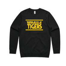 Load image into Gallery viewer, Yankalilla Tigers - Printed Logo Sweater - Front - Black/ Grey
