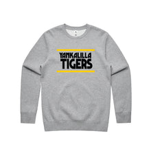 Load image into Gallery viewer, Yankalilla Tigers - Printed Logo Sweater - Front - Black/ Grey
